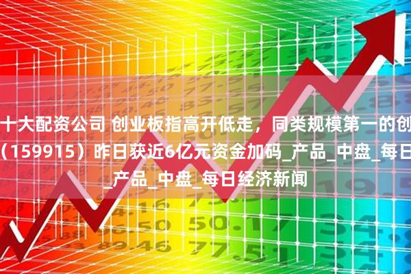 十大配资公司 创业板指高开低走，同类规模第一的创业板ETF（159915）昨日获近6亿元资金加码_产品_中盘_每日经济新闻